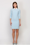 Платье с воротничком Emka Fashion PL-409/lupine