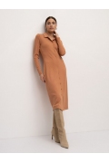 Трикотажное платье терракотового цвета Emka PL1236/gakara