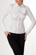 Белая офисная блузка | Б699-724
