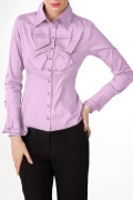 Сиреневая офисная блузка | Б699-1214