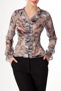 Нарядная шёлковая блуза | Б698-1207