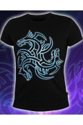 Клубная мужская футболка Тату дракон (Светится в темноте и ультрафиолете)