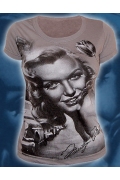 Серая женская футболка "Marilyn Monro"