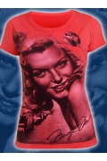 Яркая красная футболка "Marilyn Monro"