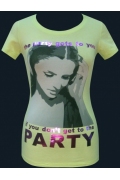 Белая футболка для девушек "Party"