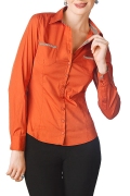 Стильная оранжевая блузка Golub | Б657-1028