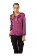 Фиолетовая блузка из шифона | Б837-1573