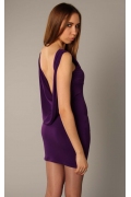 Фиолетовое платье с открытой спиной | 3406