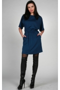 Стильное синее платье Chertina & Durre | 9966 