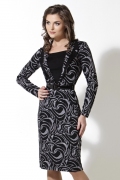 Черно-серое платье TopDesign | B2 059 