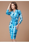 Яркое голубое платье TopDesign | B1 068 