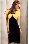 Черно-желтое платье Enny | 15013