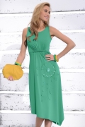 Длинное зеленое платье Zaps Magnolia