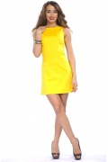 Желтое короткое платье Donna Saggia | DSP-20-47