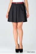 Короткая черная юбка Emka Fashion | 357-amina