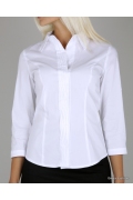 Белая женская рубашка Emka Fashion B003/01