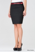 Короткая черная юбка Emka Fashion 202-nicole