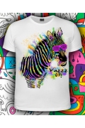 Мужская футболка Zebra wazzzup (Светится в ультрафиолете)