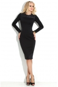 Черное облегающее платье Donna Saggia DSP-117-4t