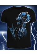 Мужская футболка X-Skeleton (Светится в темноте и уф.)