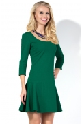 Короткое изумрудное платье Donna Saggia DSP-133-69t