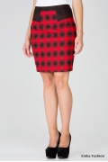 Красная юбка Emka Fashion 401-eva