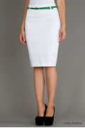 Юбка белого цвета Emka Fashion 202-florencia