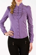 Фиолетовая офисная блузка Golub | Б669-1100