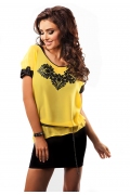 Летняя желтая блузка Enny 17006