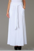 Длинная белая юбка Emka Fashion 366-lyon