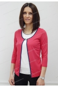 Красная блузка-обманка Sunwear N03-4