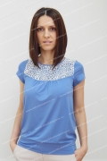 Блузка синего цвета Sunwear N08-3