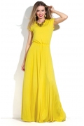 Длинное платье желтого цвета Donna Saggia DSP-150-54t