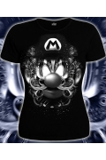 Женская футболка 3D Марио (Светится в ультрафиолете)
