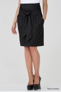 Черная юбка с широким поясом Emka Fashion 421-vega