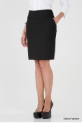 Простая юбка чёрного цвета Emka Fashion 212-brianna