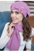 Комплект (шапка+шарф) Landre Серафима (розовый)