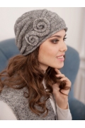 Комплект (шапка+шарф) серого цвета Landre Тамара