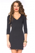 Чёрное короткое платье Donna Saggia DSP-78-4t