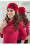 Красная женская шапка Landre Урсула
