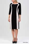Чёрно-белое платье Emka Fashion 1015-lobelia