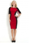Очень красивое черно-красное платье Donna Saggia DSP-163-29t