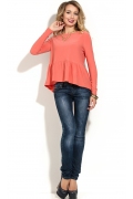 Блузка персикового цвета Donna Saggia DSB-24-31t
