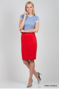 Юбка красного цвета Emka Fashion 498-venedita
