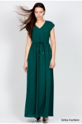 Тёмно-зеленое платье Emka Fashion PL-414/avrora