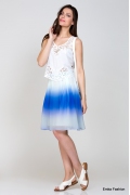 Бело-синяя юбка Emka Fashion 322-nemezida