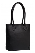 Практичная кожаная сумка чёрного цвета Trendy Bag Macao