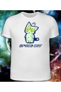 Мужская футболка-хамелеон Space Cat