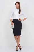 Офисная юбка чёрного цвета Emka Fashion 202-60/vega