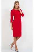 Красное платье Emka Fashion PL-429/rostislava